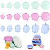 EXIN DECHEN 18 Pezzi Coperchio Silicone Estensibile, Coperchio Universale Silicone in Diverse Dimensioni, Tappi Per Alimenti, Coperchi In Silicone Estensibile, Riutilizzabile per Ciotole, Bicchieri, Barattoli