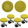HuaLiSiJi Copri Sgabello Rotondo Con Elastico 4 Pezzi, Fodera Sgabello Rotondo Lavabile Facile da Pulire Morbido e Resistente, per Sgabello da Bar Sedia da 30-40 cm (4 Pezzi Verde)