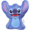 Disney Stitch Cuscini Peluche 3D Divertenti per Divano o Letto, Cuscino Decorativo per Bambini e Donne, Regali Bambini (Blu Stitch, L34 x W32)