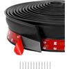 QWORK® Guarnizione per porta del garage 6 m, guarnizione in gomma per porta del garage, Resistente Alle Intemperie, con chiodi