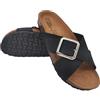 Primo Calzature Sandali Donna Estate, Eleganti Ciabatte in Pelle Doppia Fascia per Casa e Mare 100% Made in Italy (Cuoio, Sistema Taglie Calzature EU, Adulto, Donna, Numero, Media, 37)