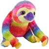 Wild Republic Pocketkins Eco Bradipo Rainbow, Peluche, 12 cm, Giocattolo di Peluche, Realizzato con Materiali Riciclati, Ecologico
