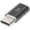 DIGITUS Adattatore da USB-C a Micro-USB - USB Type-C (spina) a Micro-B (presa) - USB 2.0 con 480 MBit/s - Nero