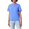 Champion Legacy Icons Tonal Logo W-Relaxed S/S Crewneck T-Shirt, Blu Jeans, XS Donna