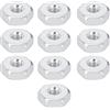 LIYJTK Dadi esagonali per motosega da 10 8 mm Dadi esagonali in acciaio inossidabile Accessori di ricambio Dadi di bloccaggio Dadi esagonali Aste guida Accessori di ricambio per
