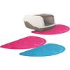 Croci Tappetino da toilette Half Moon per gatti, colori misti, 60 x 36 cm