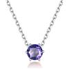 Suplight Collana Argento 925 Donna Con Ciondolo Ametista - Punto Luce Febbraio - Confezione Regalo