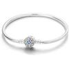 Hapour Bracciale Charms in Argento 925 per Donne Farfalla Migliore Amico Cuore Luna e Stella Bracciale Charms a Catena di Serpente con 5A Cubic Zirconia