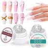 AIMEILI 5 in 1 Trasparente Solid Nail Builder Gel & Colla per Unghie Set, Unghie Gel Ricostruzione per Nail Art, 2x15g
