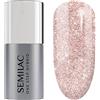 Semilac UV Smalto Semipermanente One Step S245 Glitter Pink Beige 5ml 7ml