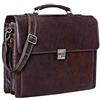 STILORD 'Johann' Borsa 24 ore uomo in pelle Valigetta ventiquattrore Cartella Portadocumenti da ufficio lavoro Borsa porta PC 15.6', Colore:espresso - marrone