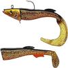 Berkley PowerBait Power Sandeel - Esca morbida per pesca in acqua salata per spigola, merluzzo, merluzzo, ling e wrasse, coda a pagaia e coda arricciata in dotazione