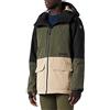 Hurley thread collective inc. Rutland Snowboard Jacket Giacca, Nero/Cargo Khaki/Khaki, XL Uomo