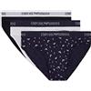 Emporio Armani 3-Pack Brief Pure Cotton Slip, Marina/Pr.eclips/Whit, S Uomo