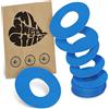 MySweetStitch - 10 x Dexcom G7 cerotti sensore, Ringpatch Ø 65mm, cerotto impermeabile, traspirante, delicato sulla pelle, Blu