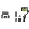 DJI Mic 2 (2 TX + 1 RX + Custodia di ricarica), microfono wireless integrato & Osmo Mobile 6, stabilizzatore per smartphone a 3 assi, manico telescopico integrato