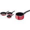 Lagostina Cucina Mediterranea Set di Padelle Antiaderenti in Alluminio Ø 20/24/28 cm, 3 Pezzi & Cucina Mediterranea Casseruola Fonda Antiaderente in Alluminio Ø 18 cm