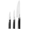 KitchenAid Set di 3 Coltelli Giapponesi con Coprilama, in Acciaio ad Alto Tenore di Carbonio