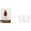 Decora 0050060 Stampo Uova Policarbonato 500 G 1 Cavita' Da 175 X 260 Mm & 5232522 Base Svasata per Uovo di Pasqua, Ottima per Sorreggere Uova di Cioccolato