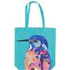Maxwell & Williams Pete Cromer - Borsa Tote grande, stampa martin pescatore azzurro, 1% Cotone, 42 x 41 cm