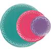 Sizzix Set di matrici Framelits® 9 - Confezione da 9 - Confezione da 9 - Fanciful Framelits, Alena Arched Circles di Stacey Park