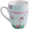 NICI 41450 Tazza in porcellana bianca con stampa colorata, 8,3 x 12 x 10,5 cm, 1 unità