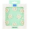 PME Rose di Zucchero Bianca Torta Decorazioni 32mm, 8 unità