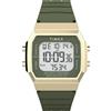 Timex Orologio unisex Activity Tracker da 40 mm, cinturino in silicone nero, quadrante digitale, cassa color oro TW5M60800