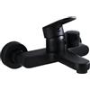 AIMOYO Rubinetto Vasca da Bagno Nero Miscelatore Vasca da Bagno Rubinetto Miscelatore Doccia Monocomando da Muro Esterno Rubinetti Miscelatori Vasche Doccia daa Bagno Ottone