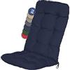 Beautissu Cuscino per Sedia a Sdraio Flair HL 120x50x8cm Extra Comfort per sedie reclinabili, spiaggine e poltrone - Blu