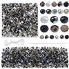 TOAOB THE ONE AND ONLY BABY TOAOB 1000 Pezzi Perline di Vetro di Cristallo Sfaccettato 4mm 6mm 8mm Serie Nero Perle Cristallo Ceco Rondella per Braccialetti Bigiotteria Gioielli Fai da Te Collane