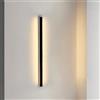 Zmh 2er Lampada Parete Led Luce Parete Interna - Moderna 60cm 21w Corridoio Giù Lampada Corridoio Bianco Caldo Lampada Soggiorno Lampada Letto Nero Illuminazione Parete Scala Soggiorno Camera Dei Bamb