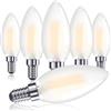 Century Light Lampadina a LED E14, dimmerabile, C35, E14, 6 W, sostituisce 60 Watt, 2700 K, luce calda, 850 lm per lampadari, 6 pezzi