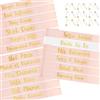 PHOGARY 18 Pezzi Fasce Addio al Nubilato Sash - 1 Fascia per la Sposa Bianca con 17 Pezzi Team Bride Sash Oro Rosa - Set Addio al Nubilato Sposa per Festa di Matrimonio, Bride to Be Addio al Nubilato