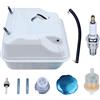 Adefol Kit Serbatoio per Honda GX390 GX340 GX270 GX240, ADEFOL Serbatoio Benzina + Tappo Serbatoio + Candela + Filtro Benzina + Tubo Benzina 8HP 9HP 11HP 13HP 16HP Motore Ricambio