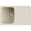 Elleci LGM30062 Lavello 1 vasca con gocciolatoio Reversibile Sopratop 79 x 50 cm finitura Granitek Classic Bianco Antico 62 Master 300