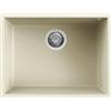 Elleci PRONTA CONSEGNA - SPEDIZIONE IMMEDIATA Elleci LGQ11062BSO Lavello da Incasso 1 Vasca Sottotop 58 x 44 cm finitura Granitek Classic Bianco Antico 62 Quadra 110 SOTTOTOP