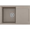 Elleci Lavello 1 vasca con gocciolatoio Reversibile Sopratop 79 x 50 cm finitura Granitek Matt Tortora 43 Easy 300 Elleci LGY30043