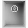 Elleci LMQ10079BSO Lavello da Incasso 1 Vasca Sottotop 38 x 44 cm finitura Granitek Metal Aluminium 79 Quadra 100 SOTTOTOP