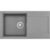 Elleci Lavello 1 vasca con gocciolatoio Reversibile Sopratop 780 x 435 mm finitura Granitek Matt Cemento 48 Easy 290 Elleci LGY29048