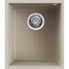 Elleci PRONTA CONSEGNA - SPEDIZIONE IMMEDIATA Elleci LKQ10095BSO Lavello da Incasso 1 Vasca Sottotop 38 x 44 cm finitura Keratek Champagne 95 Quadra 100 SOTTOTOP