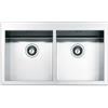 Apell Lavello da Incasso 2 Vasche 86 x 51 cm Acciaio Inox Serie Amalthea Apell SQ3838ISC
