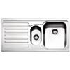 Apell Lavello da Incasso 1 Vasca e Vaschetta con Gocciolatoio a Sinistra 100 x 50 cm Acciaio Inox Serie Venezia Apell VE1002ILBC