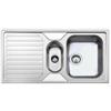 Apell Lavello da Incasso 1 Vasca e Vaschetta con Gocciolatoio a Sinistra 100 x 50 cm Acciaio Inox Serie Anniversario Apell AV1002ILBC