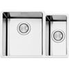 Apell Lavello da Incasso 1 Vasca a Sinistra e Vaschetta Sottotop 603 x 452 mm Acciaio Inox Serie Ferrara Plus Apell FEM4018UBC