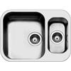 Apell Lavello da Incasso 1 Vasca a Sinistra e Vaschetta Sottotop 566 x 460 mm Acciaio Inox Serie Ferrara Apell FE3415UBC