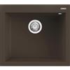 Elleci LGQ10578 Lavello da Incasso 1 vasca Monovasca Sopratop 57 x 50 cm finitura Granitek Matt Espresso 78 Quadra 105