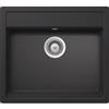 Schock Lavello incasso 1 Vasca Monovasca sopratop sottotop 57 x 51 cm CRISTALITE Antracite NEMO N100 SCHOCK NEMN100051