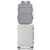 feilario Hardside - Valigia espandibile con ruote girevoli, con serratura TSA, con portabicchieri e supporto per telefono, in misure da 45,7/50,8/61 cm, Set da 2 pezzi bianco (con borsa per