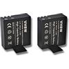 vhbw 2x batteria compatibile con Midland H3, H5 videocamera camcorder (900mAh, 3,7V, Li-Ion) con infochip